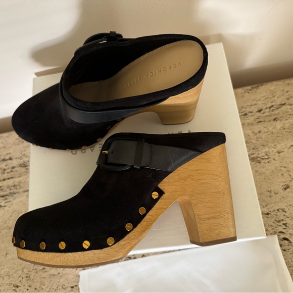 NWOB Veronica Beard Dacey Womens Suede Slip On Clogs. MSRP $400. Size 10M - Picture 15 of 17